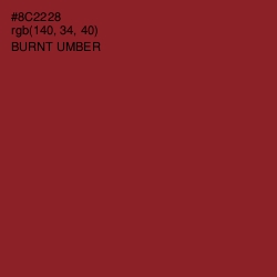 #8C2228 - Burnt Umber Color Image